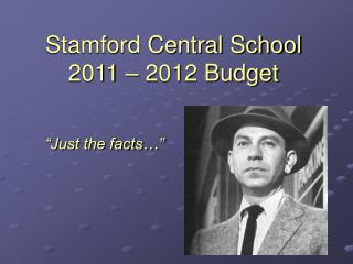 Stamford Central School 2011 – 2012 Budget