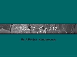 BC 427 - Class 12