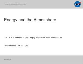 Energy and the Atmosphere