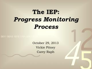 The IEP: Progress Monitoring Process