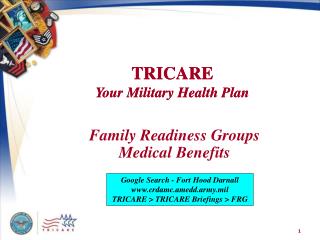 Family Readiness Groups Medical Benefits