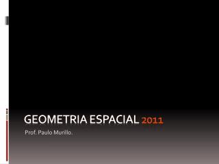 Geometria espacial 2011