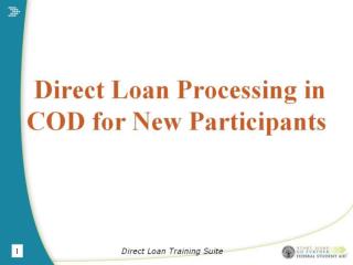 Direct Loan Training Suite