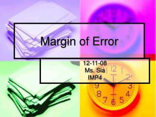 Margin of Error