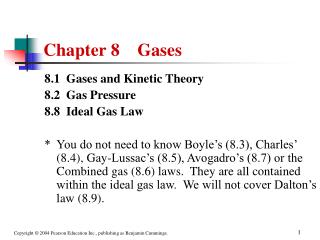 Chapter 8 Gases