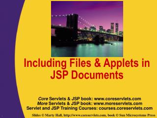 Including Files &amp; Applets in JSP Documents
