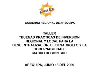GOBIERNO REGIONAL DE AREQUIPA