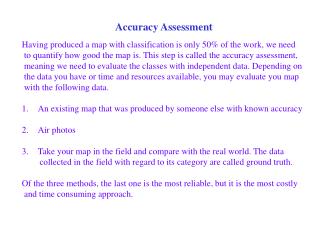 Accuracy Assessment