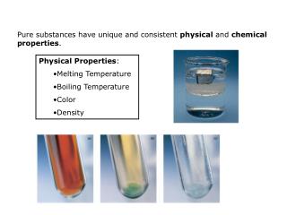 Physical Properties : Melting Temperature Boiling Temperature Color Density