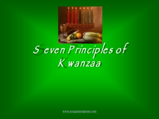 Seven Principles of Kwanzaa