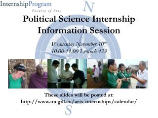 Political Science Internship Information Session