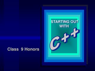 Class 9 Honors