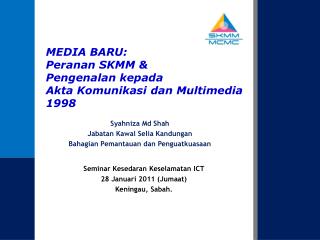 Seksyen 233 1 B Akta Komunikasi Dan Multimedia 1998 Akta 588 Malaya