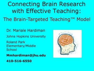 Connecting Brain Research with Effective Teaching: