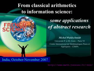 From classical arithmetics to information science: