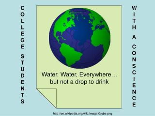 Water, Water, Everywhere… but not a drop to drink