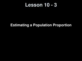 Lesson 10 - 3