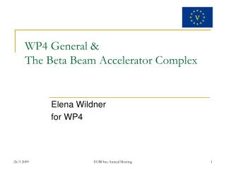 WP4 General & The Beta Beam Accelerator Complex