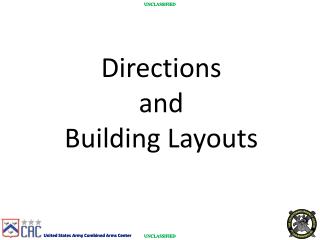 Directions and Building Layouts