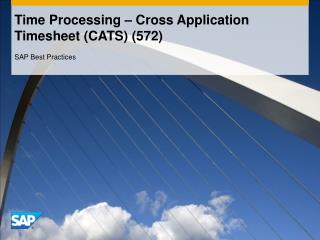 Time Processing – Cross Application Timesheet (CATS) (572)