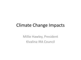 Climate Change Impacts