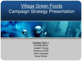 Village Green Foods Campaign Strategy Presentation