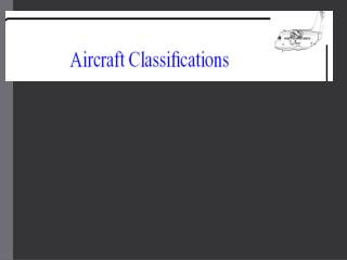 Aircraft classifications