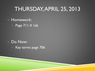 Thursday, April 25, 2013