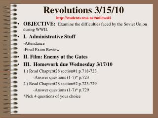 Revolutions 3/15/10 students.resa/milewski