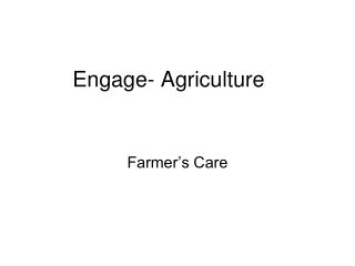 Engage- Agriculture