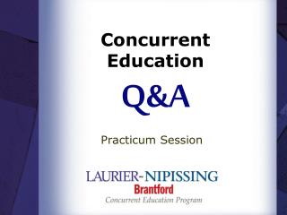 Concurrent Education Q&A