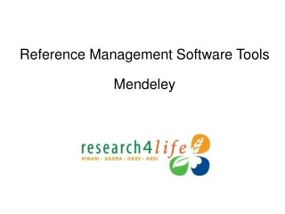 Reference Management Software Tools Mendeley