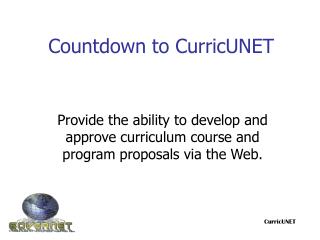 Countdown to CurricUNET