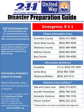 Disaster Preparation Guide