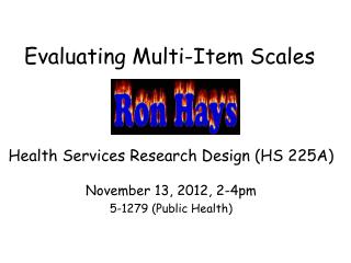 Evaluating Multi-Item Scales