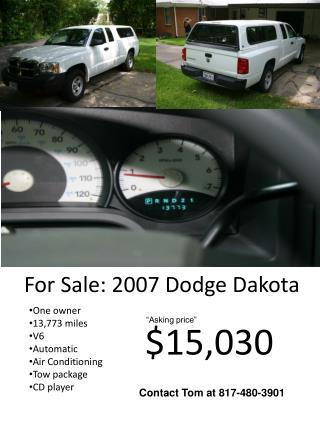 For Sale: 2007 Dodge Dakota