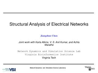 Structural Analysis of Electrical Networks