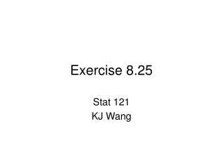 Exercise 8.25