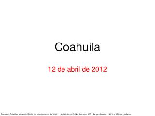 C oahuila