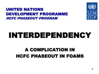 UNITED NATIONS DEVELOPMENT PROGRAMME HCFC PHASEOUT PROGRAM