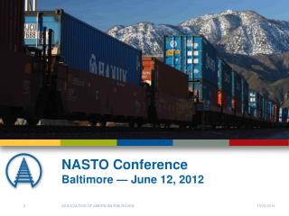 NASTO Conference Baltimore — June 12, 2012