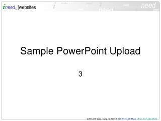 Sample PowerPoint Upload