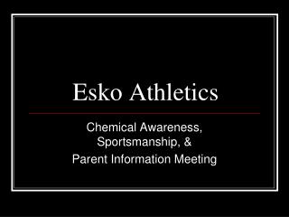 Esko Athletics