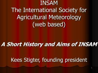 INSAM The International Society for Agricultural Meteorology (web based)