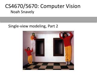 Single-view modeling, Part 2