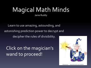 Magical Math Minds Janie Ruddy