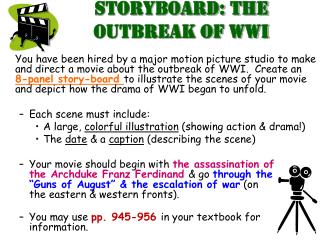 Storyboard: The Outbreak of WWI