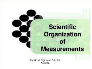 Scientific Organization of Measurements