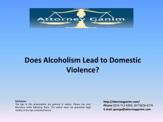 Does Alcoholism Lead to Domestic Violence?