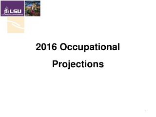 2016 Occupational Projections